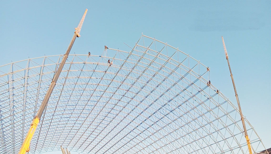 原平神原煤業(yè)洗煤廠原煤棚網(wǎng)架工程 原平神原煤業(yè)洗煤廠原煤棚網(wǎng)架工程